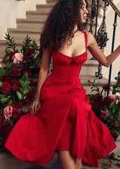 Scarlet Muse - Corset Midi Dress