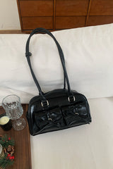 Bowknot Pillow Bowling Bag Chic Shoulder Underarm Tote Bag