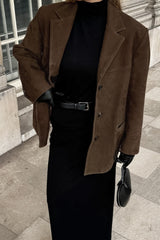 Relaxed Single Breasted Longline Blazer