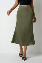 Mermaid Tail Satin Christmas Skirt