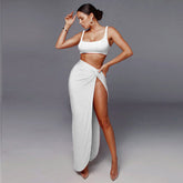 Baddie B Co-ord - White