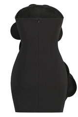 Sarrili 3D Floral Corset Mini Dress