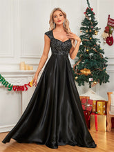 Cover Sleeve Dress Maxi Dress Black Satin Slim Fishtail Bridesmaid Cocktail Evening