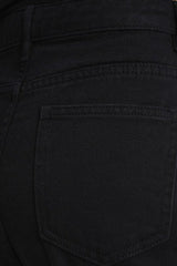 Casual Fleece Lined High Waist Straight Jeans