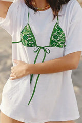 Bikini Graphic Oversized Crew Neck T-Shirt