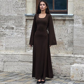 Elizabeth Maxi Dress - Brown