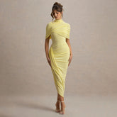 Deardorff Midi Dress - Yellow
