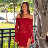 Flame Kissed Dress-Red