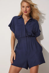 Edie Romper - Blue