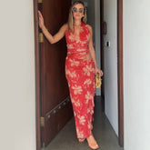 Rebus Maxi Dress - Red