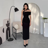 Horres Midi Dress-Black