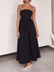 Resort Style Tulare Charming Strapless Midi Dress Dresses