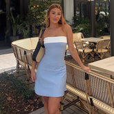 Venetia Mini Dress - Blue