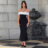 Dublin Off-shoulder Dress - Black