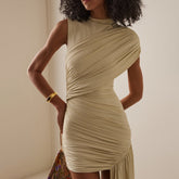 Gema Mini Dress - Beige