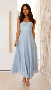 Ducasse Maxi Dress - Blue