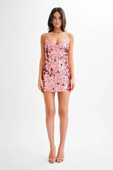 Shine On Mini Dress - Pink