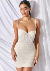 Cupid's Dream Mini Dress - Off White
