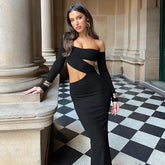 Midnight sky dress - Black