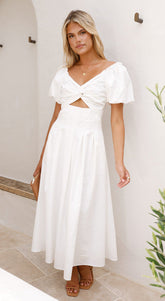 Algar Dress - White