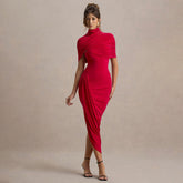 Deardorff Midi Dress - Red