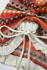 Striped Knitted Mini Dress