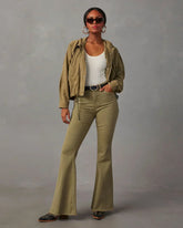 2024 Fashion Flare Women Streetwear 90S Vintage Wide Leg Denim Pantalones Mujer Pantalon Femme