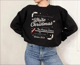 White Christmas Wallace Davis Retro Nostalgic Farm Girl Hoodie Black / S Hoodies-L