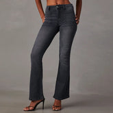 2024 High Stretch Flare Women Boot Cut Fashion Slim Denim Pants Autumn Winter Casual Ladies
