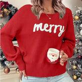 Elegant Winter Warm Trendy Christmas Sweater Red / S Sweaters-L