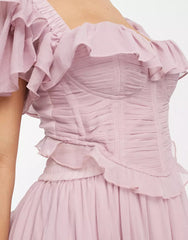 Freyna Ruffle Midi Dress