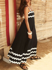 Square Collar Stylish Spaghetti Straps Dress Dresses