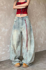 Vintage Wide Leg Light Blue Jeans