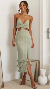 Percy Midi Dress - Green