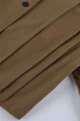 Pleated Lapel Loose Jacket