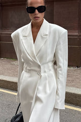 Waist Belted Blazer Coat