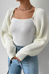 Ribbed Knit Long Sleeve Christmas Cardigan