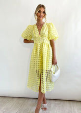 Paradise Midi Dress - Yellow