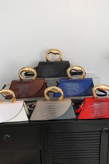 Crocodile Pattern PU Chic Tote Shoulder Crossbody Bag