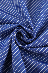 Striped Loose Button Up Blouse