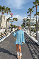 Casual Knit Turtleneck Sweater
