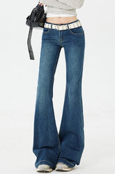 Low Rise Stretch Wide Jean