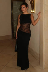 Weird Puss Backless Maxi Dress