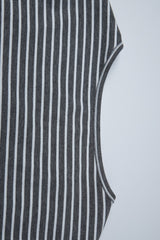 Striped Crew Neck Fitted Long Sleeve Tee