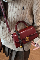 Red Square Mini Bag Handheld Shoulder Crossbody Bag