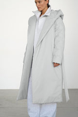 Solid Color Long Cotton Coat