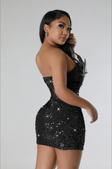 Trendy Hot Sell Sparkle Evening Sequin Dress