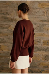 V Neck Button Knit Cardigan Sweater