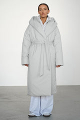 Solid Color Long Cotton Coat