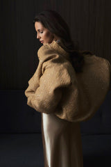 Loose Fit Sequin Bomber Coat